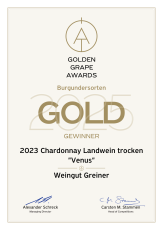 4 Mal PREMIUM GOLD für GREINER - Wein.Plus „GOLDEN GRAPE AWARDS 2025“