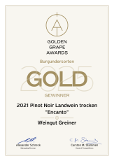 4 Mal PREMIUM GOLD für GREINER - Wein.Plus „GOLDEN GRAPE AWARDS 2025“
