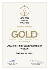 4 Mal PREMIUM GOLD für GREINER - Wein.Plus „GOLDEN GRAPE AWARDS 2025“