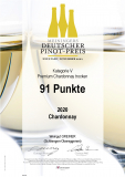 Meiningers Pinot Preis 2022 - GREINERs 2020er Weissburgunder erhielt 93WP, 2020er Chardonnay 91WP